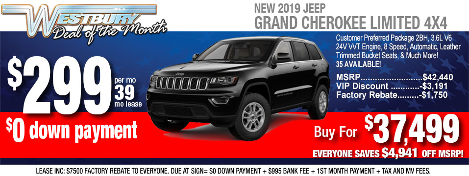 Jeep Deals Long Island Ny Cherokee And Grand Specials 2019 Jeep Cherokee Limited