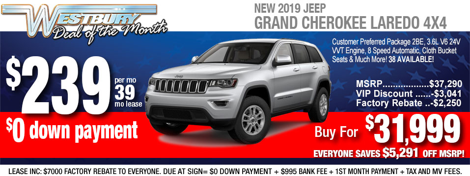 Jeep Deals Long Island Ny Cherokee And Grand Specials 2019 Jeep Grand Cherokee Laredo