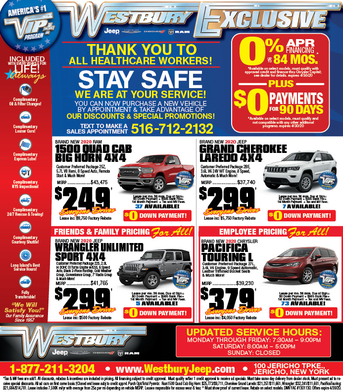westbury jeep newspaper ad